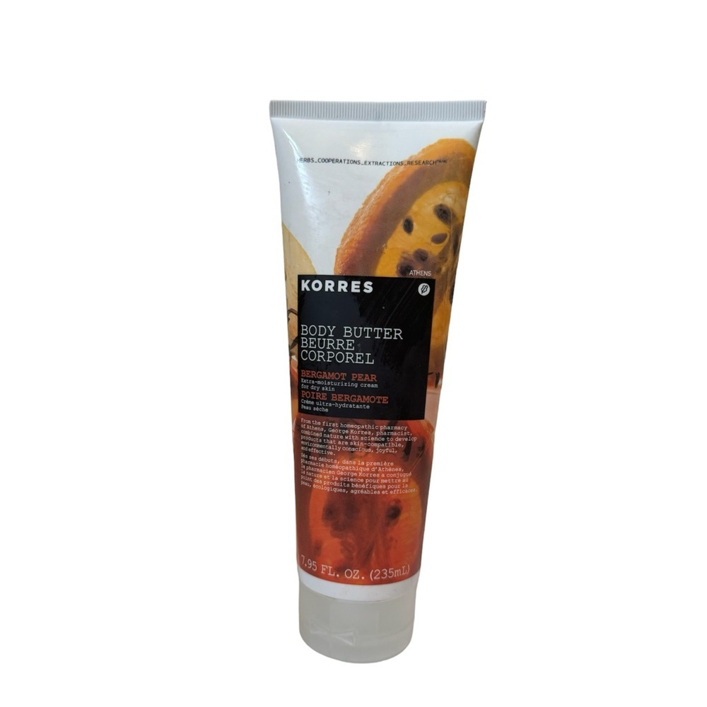 Korres NEW Body Butter Bergamot Pear Big Extra Moisture Cream Dry Skin Retired